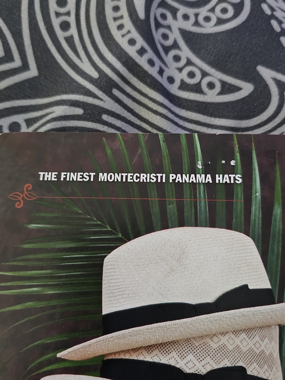 Classic Montecristi  NEWT  Panama Fedora Hat with Black Band - Tan New Whit Box - Picture 11 of 12